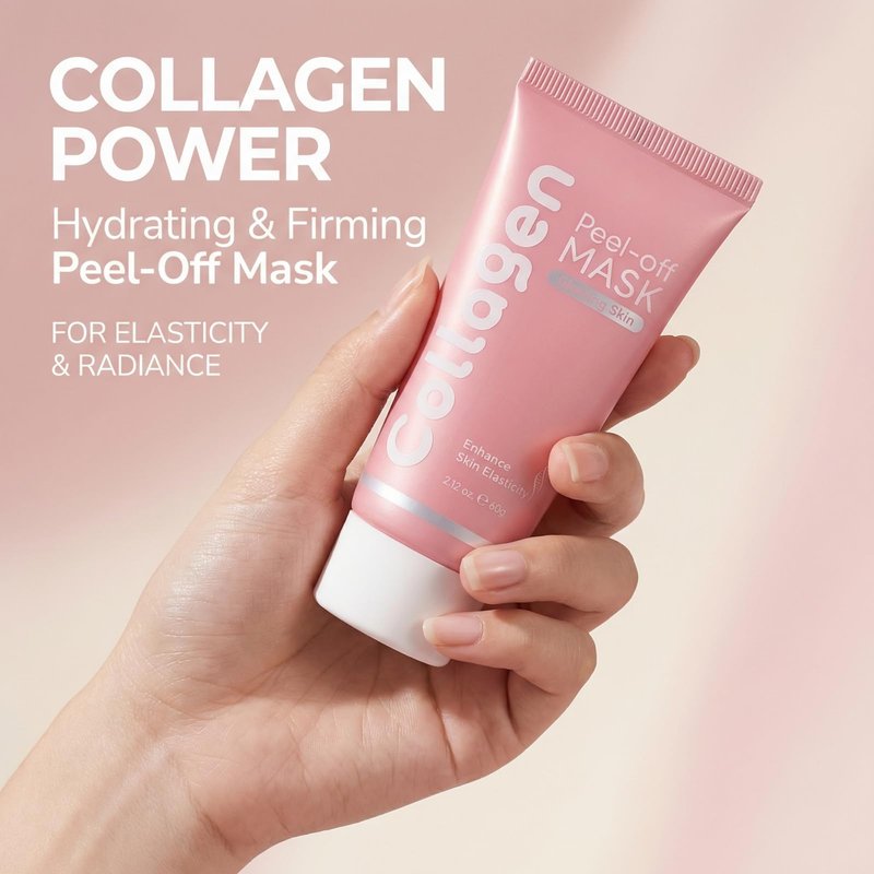 Redcool Collagen Overnight Wrapping Face Mask – Hydrating & Firming Peel-Off Mask for Elasticity and Radiance – 2.12 fl.oz, Suitable for All Skin Types