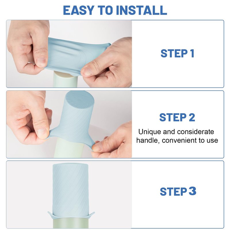 Mrsdry Bottle Covers for Travel, Leak Proofing, Travel Size Container Silicone toiletry sleeves, Leak Locks Travel Accessories for Shampoo Wash Body Bottles and other beauty and personal care(8pcs)