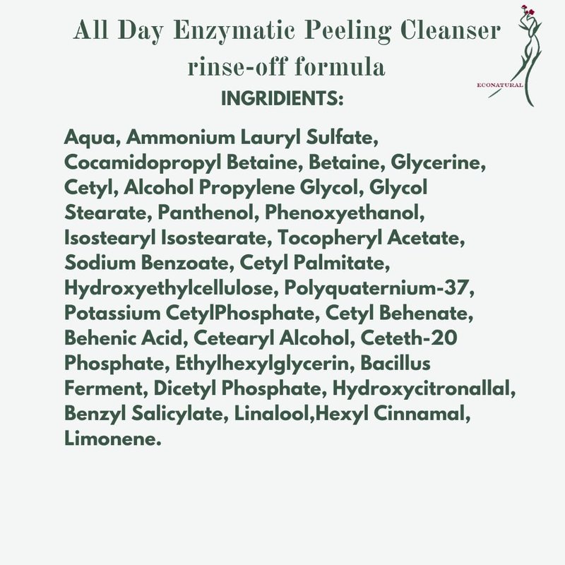Revital Elixir Enzymatic Peeling Cleanser – Gentle Daily Exfoliating Face Wash with Enzymes – Improves Skin Tone & Texture, 100ml (3.38oz)