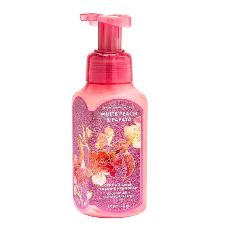 Bath & Body Works Foaming Hand Soap - Fresh Cut Lilacs, Backyard Honeysuckle & White Peach | 3-Pack, 8.75 fl oz Each - Refreshing Floral & Fruity Scents