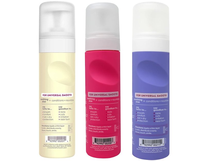 Eos Ultra Moisturizing Shave Cream Variety Pack - Pomegranate, Lavender, Vanilla | 3 x 7 Ounces