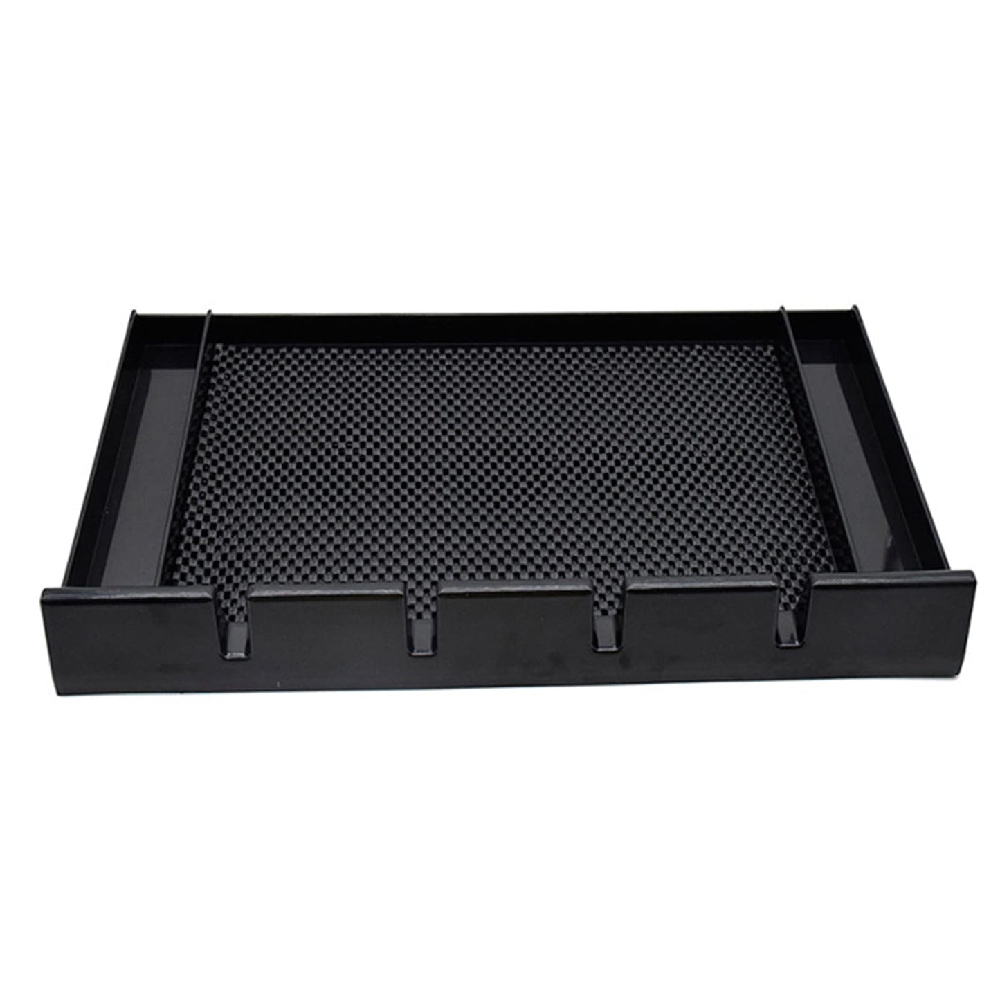 ZIBARBER Barber Clipper Tray Organizer, Trimmer, Corded Clippers Holder for Hairdresser, Salon Station Haircut Tools Keeper with Anti-Slip Mat - 15.7" L x 8.9" (Rectangle)