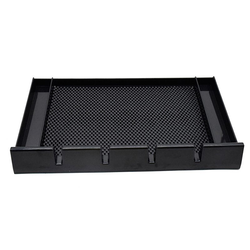 ZIBARBER Barber Clipper Tray Organizer, Trimmer, Corded Clippers Holder for Hairdresser, Salon Station Haircut Tools Keeper with Anti-Slip Mat - 15.7" L x 8.9" (Rectangle)