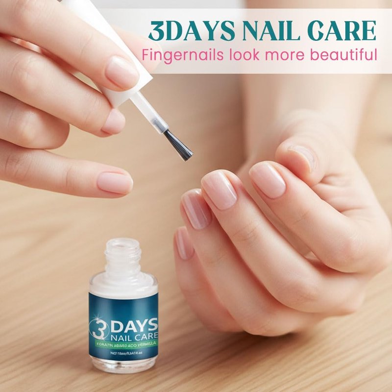 3 Days Nail Care Oil with Keratin, 2026 New Keratin Nail Strengthener, Daily Use to Strengthen & Hydrate Nails with Long-Lasting Shine (1PCS)