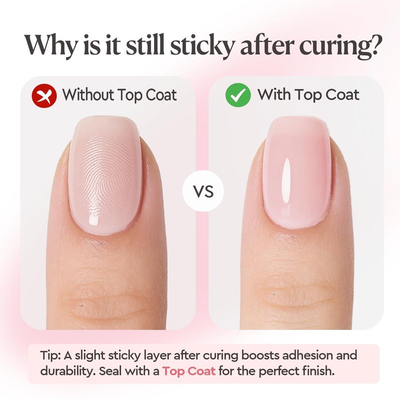 Builder Gel for Nails - 7-in-1 Rose Blush Self-Leveling Nail Strengthener | 18ml UV/LED Soak Off for Beginners