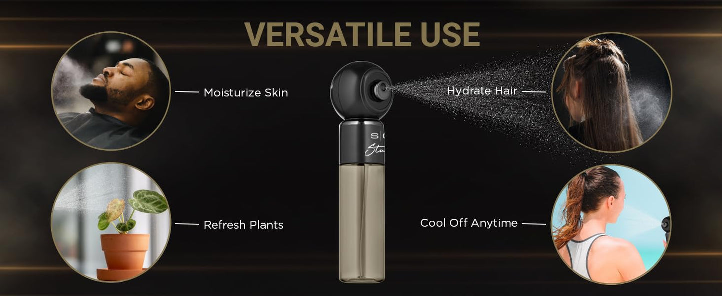 Stylecraft Studio Cordless Mini Nano Mister - High-Pressure Atomization | USB-C Rechargeable for Barbers & Home Use