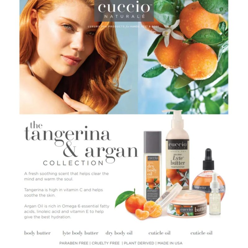 Cuccio Naturale Tangerina & Argan Cuticle Oil Roll-On 0.33 oz – Moisturizing Cuticle Treatment with Argan Oil and Vitamin E, Refillable Rollerball for Dry Cuticles & Nails