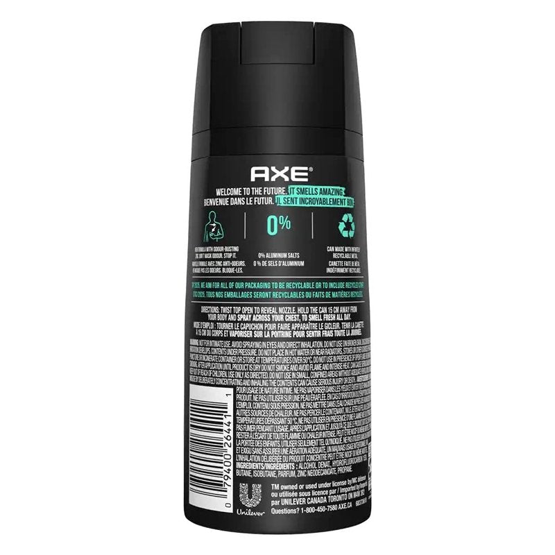 AXE Body Spray for Men Apollo 4 oz (Pack of 4)