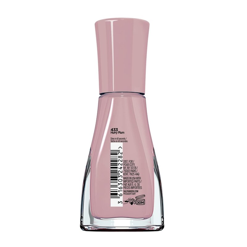 Sally Hansen Insta-Dri Nail Polish - City Chic Collection - Hurry Plum - 0.31 fl oz (Pack of 2)