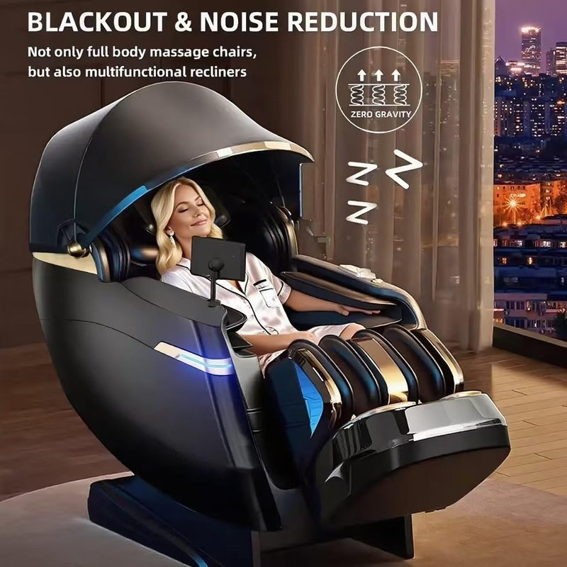 Skiennix Full Body Zero Gravity Massage Chair - 51'' SL Track, 20 Auto Programs, 3D Shiatsu & Heating