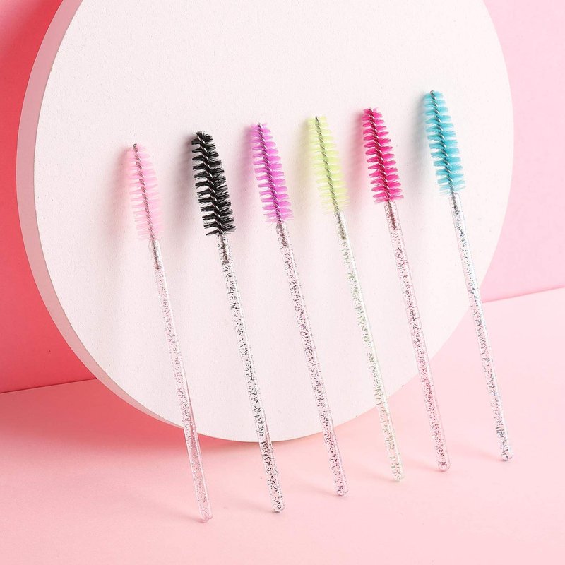 Disposable Mascara Wands - 300 Eyelash Brushes for Extensions | Spoolies for Makeup & Eyebrow Application