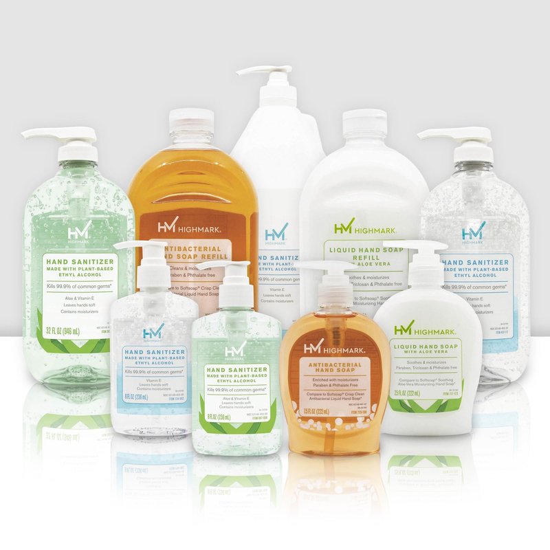 Highmark® Liquid Hand Soap, Clean Scent, 7.5 Oz, Orange, Case Of 6 Bottles