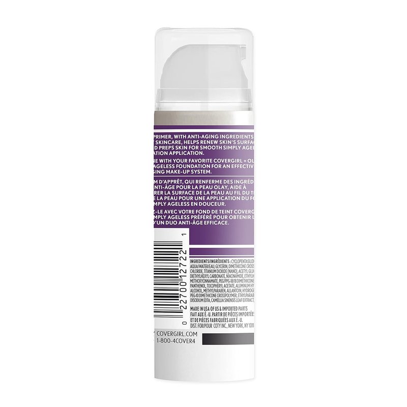 COVERGIRL+OLAY Simply Ageless 3-in-1 Liquid Foundation & Makeup Primer - Classic Ivory, 1 Fl Oz