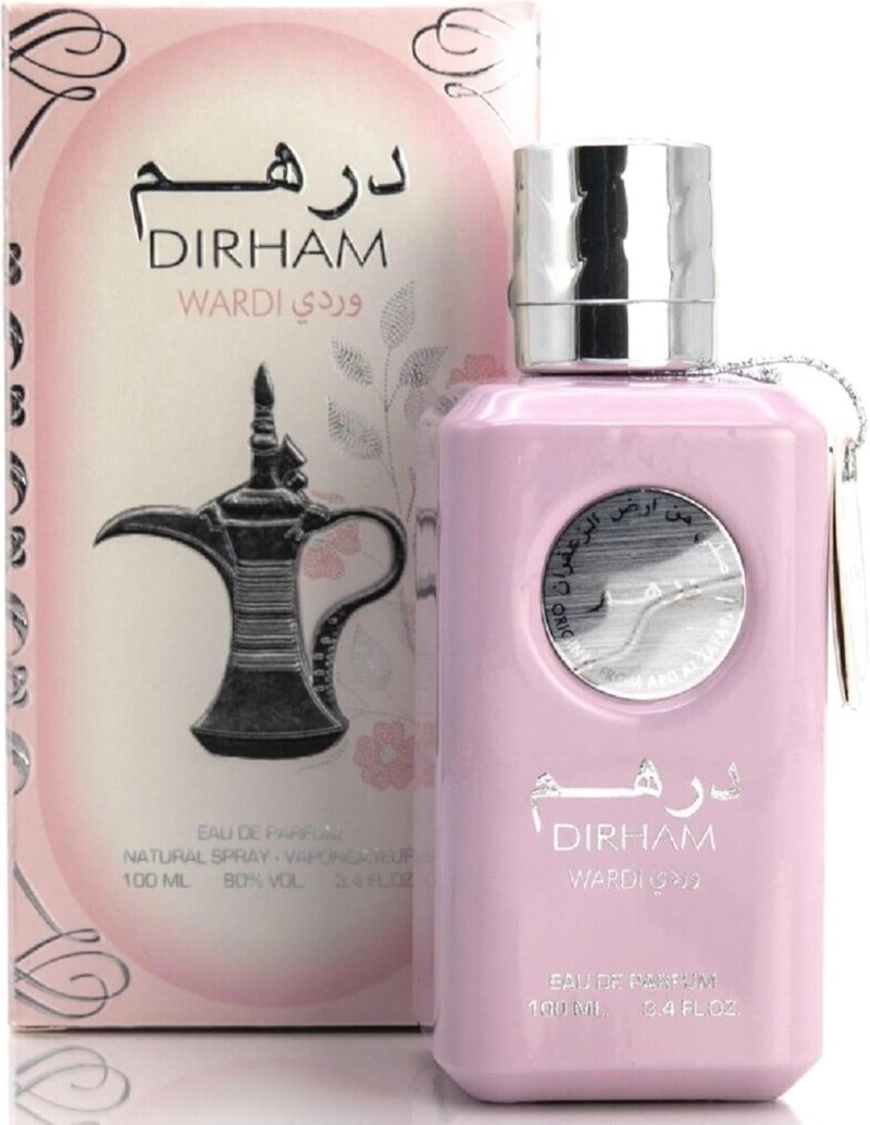 Ard Al Zaafaran Dirham Wardi Eau de Parfum Spray for Women, 3.4 Ounce / 100ml