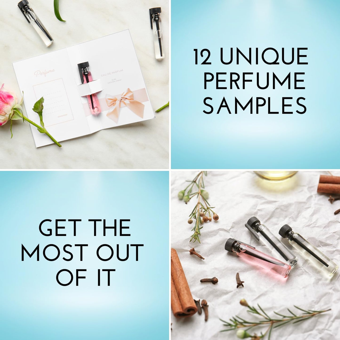 Tradeberry High-End Designer Perfume Sample Set - 12 Luxury Scents for Women