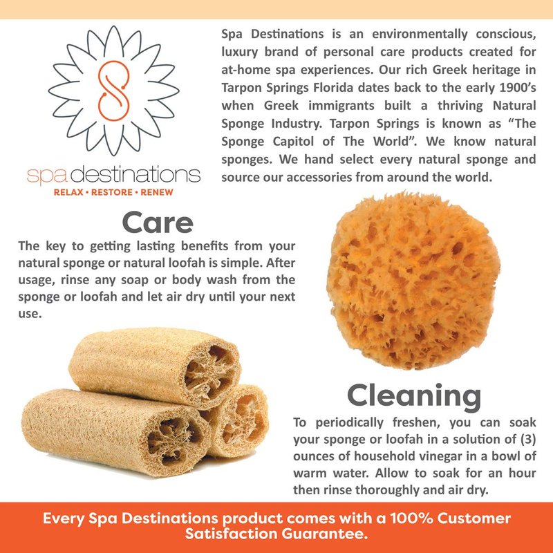 Spa Destinations Natural Silk Make Up and Facial Cleansing Sponge (3 pk 1.5" to 2")