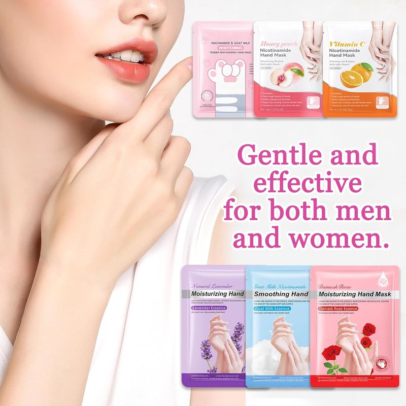 Regine Switzerland Hydrating Hand Masks - 6PCS Moisturizing Gloves for Soft, Smooth Skin | Spa Gift Set
