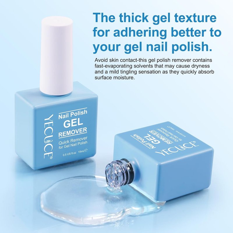 Gel Nail Polish Remover - Quick & Easy Foil-Free Formula | 15ml