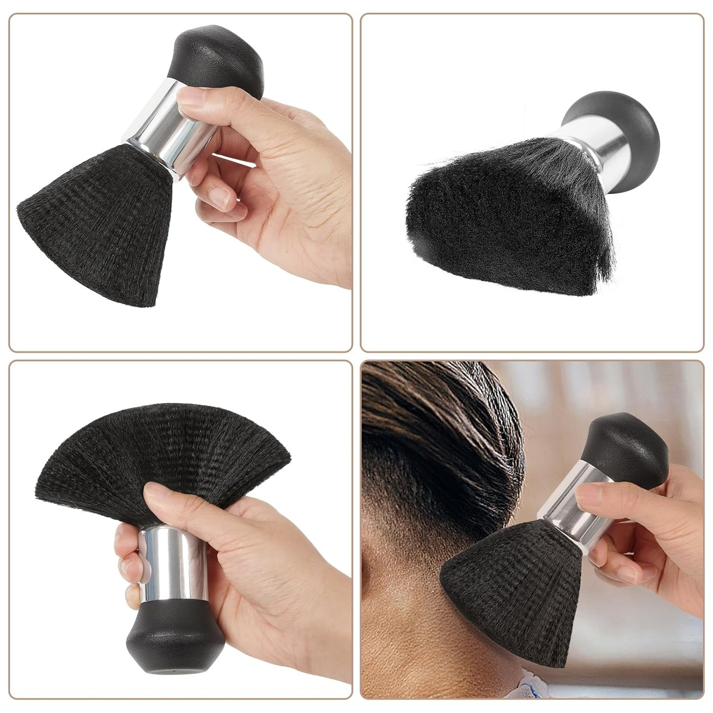 Skiennix Professional Hair Cutting Cape - Large Salon Barber Cape with Neck Duster Brush | Black Lion Pattern