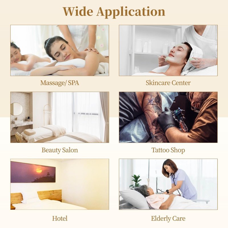 100PCS Disposable Massage Table Sheets, 71” x 31.5” Disposable Massage Bed Covers, Breathable Non-Woven Fabric Tattoo Bed Sheets, Single Use Hygiene Sheet for SPA Centers, Beauty Salons, Hotels