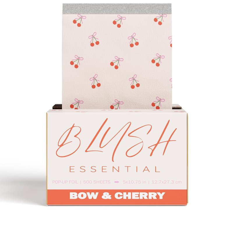 Bow & Cherry Hair Foils - Professional Aluminum Coloring Foils - 500 Sheets | 5"x10.75" - Ideal for Highlights