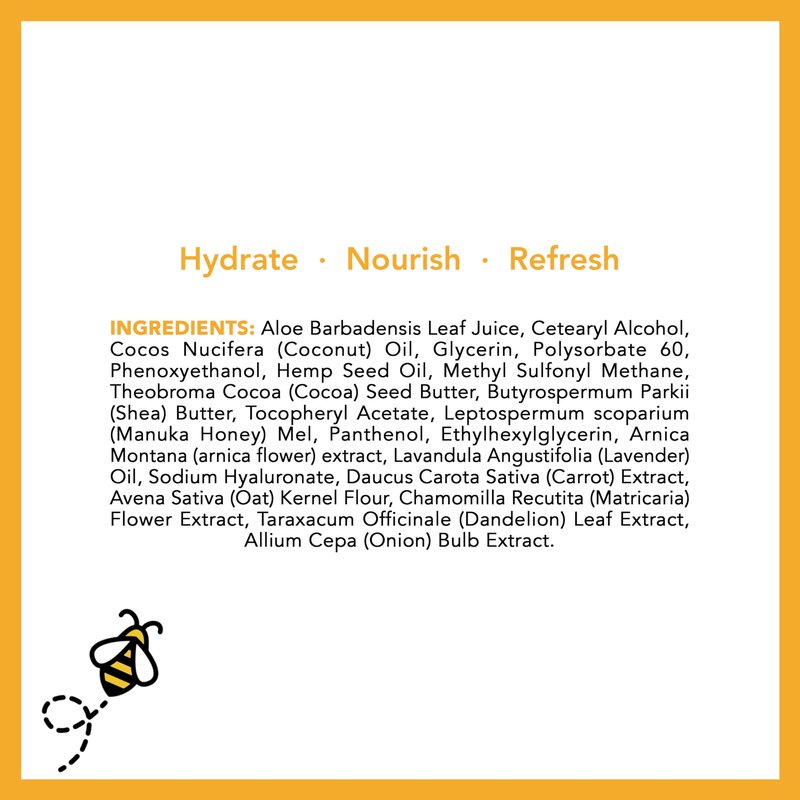 Super Natural Goods Manuka Honey Cream (8oz) – Hydrating Lotion for All Skin Types Suitable for Kids and Adults | Moisturizing Body Cream with Real Manuka Honey Aloe Vera Juice and Cocoa Butter