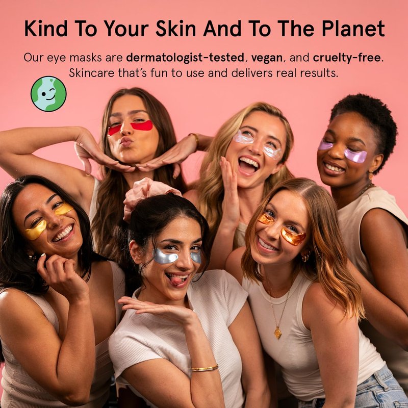 grace & stella Caffeine Under Eye Patches - Awakening Eye Patches for Puffy Eyes and Dark Circles, Under Eye Mask Patches with Niacinamide & Hyaluronic Acid - Teen Girl Gifts, Vegan (Bronze, 24 Pairs)