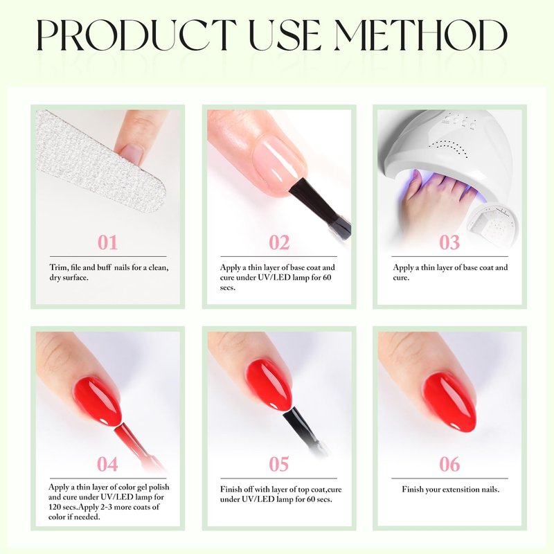 Gel Nail Polish - Double Rhythm 15ML Pure Sheer Soak Off for DIY Manicure | Green A1391