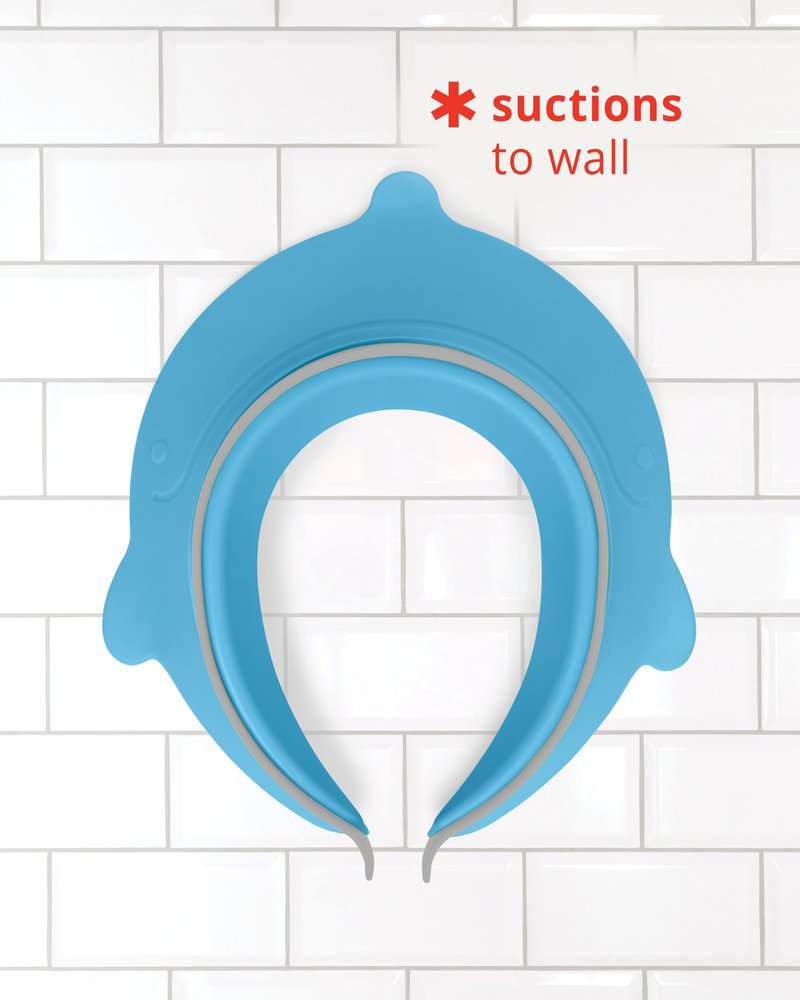 Skip Hop Baby Shower Cap Shield, Moby Bath Visor for Baby and Kids 9m +, Blue
