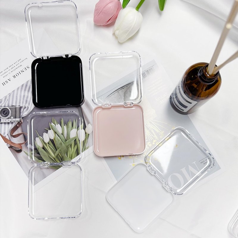 Press On Nail Storage Box - 12pcs Clear Acrylic Organizer with Adhesive Tape | Ideal for Nail Salons