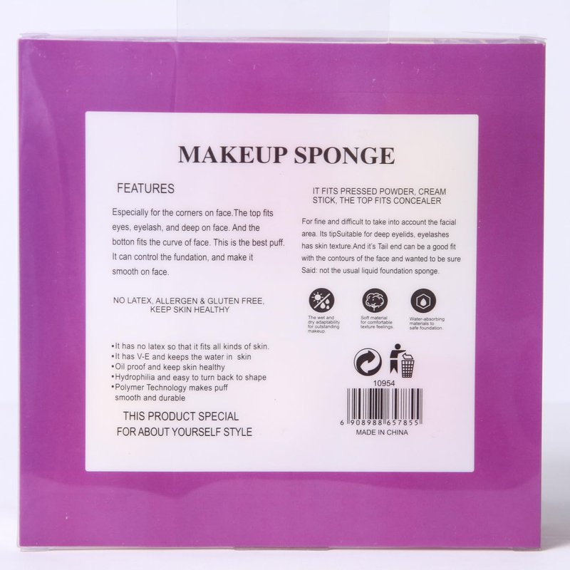 Collection makeup Sponge Set Latex Free and High definition Set of six makeup Wonder blender with four differen shapes For Powder Cream and Liquid, Super Soft Wonder Beauty Cosmetic