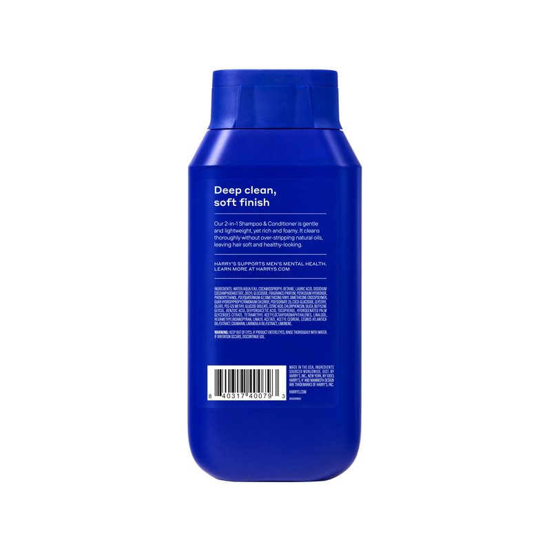 Harry's Men's 2 in 1 Shampoo and Conditioner for All Hair Types - Wildlands Scent - (3 Pack) 14 fl oz - No Parabens or Sulfates