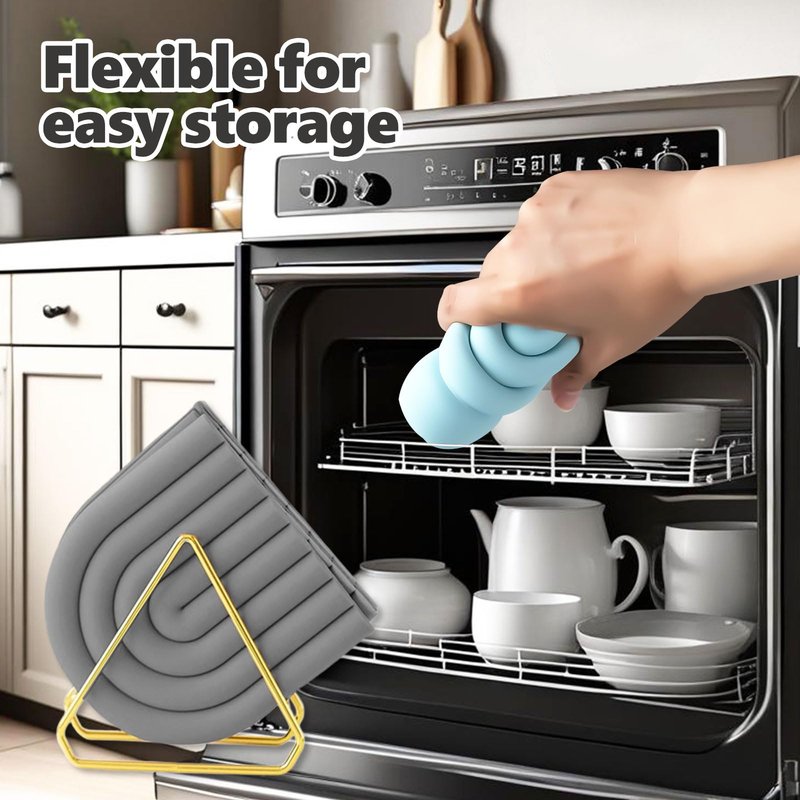 CAMENDE 2-Pack Silicone Trivets for Hot Dishes - Hot Pads for Kitchen Countertop & Tables, Silicone Pot Holders with Non-Slip Design, Pot Mats for Pots, Pans, and Baking Dishes,Easy to Clean (Blue)