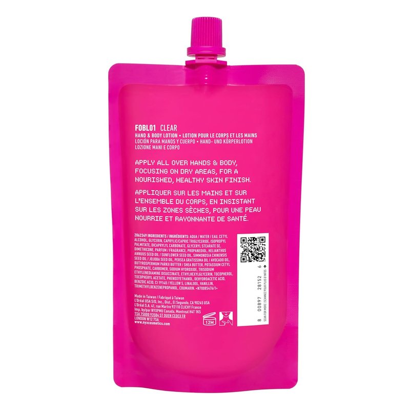 NYX PROFESSIONAL MAKEUP Fat Oil Hand & Body Lotion in Suga Baddie, Vanilla Lotion with 24HR Hydration, Lightweight, Body Moisturizer With Avocado Oil, Vegan & Cruelty-Free