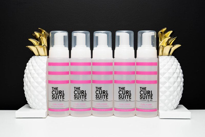 The Curl Suite Hydrating Curl Foam (7 Oz.), Anti-Frizz Formula for Women & Men with Frizzy, Wavy Hair, Volumizing & Frizz Control Hair Mousse for Curly Hair
