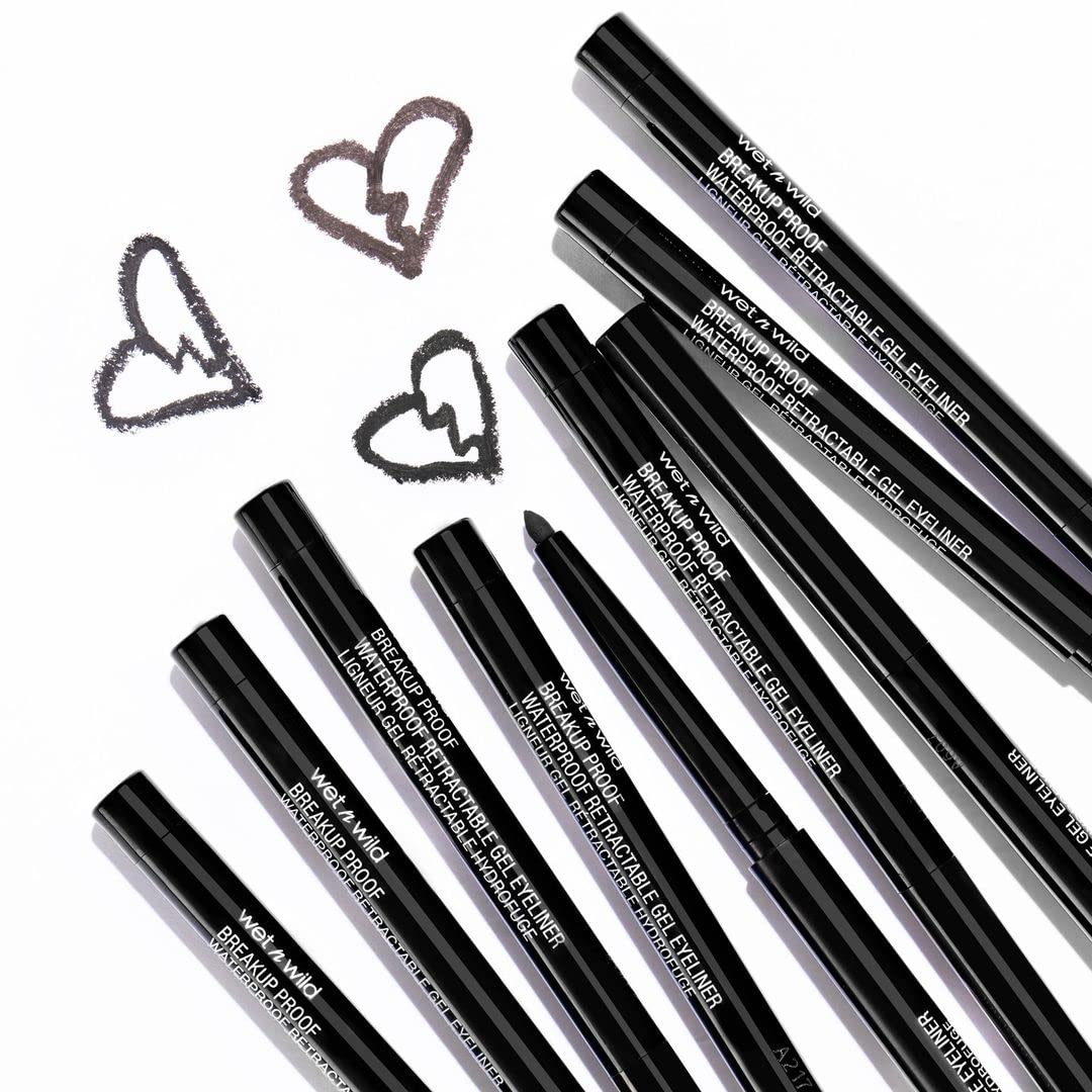 Wet n Wild Mega Last Gel Eyeliner - Waterproof, Ultra Pigmented, 16-Hour Wear - Dark Brown (Pack of 2)
