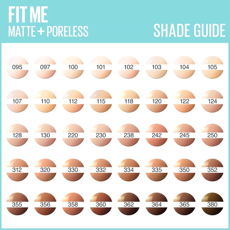 Maybelline Fit Me Matte & Poreless Foundation - 102 Fair Ivory | 30ml, Lightweight Coverage