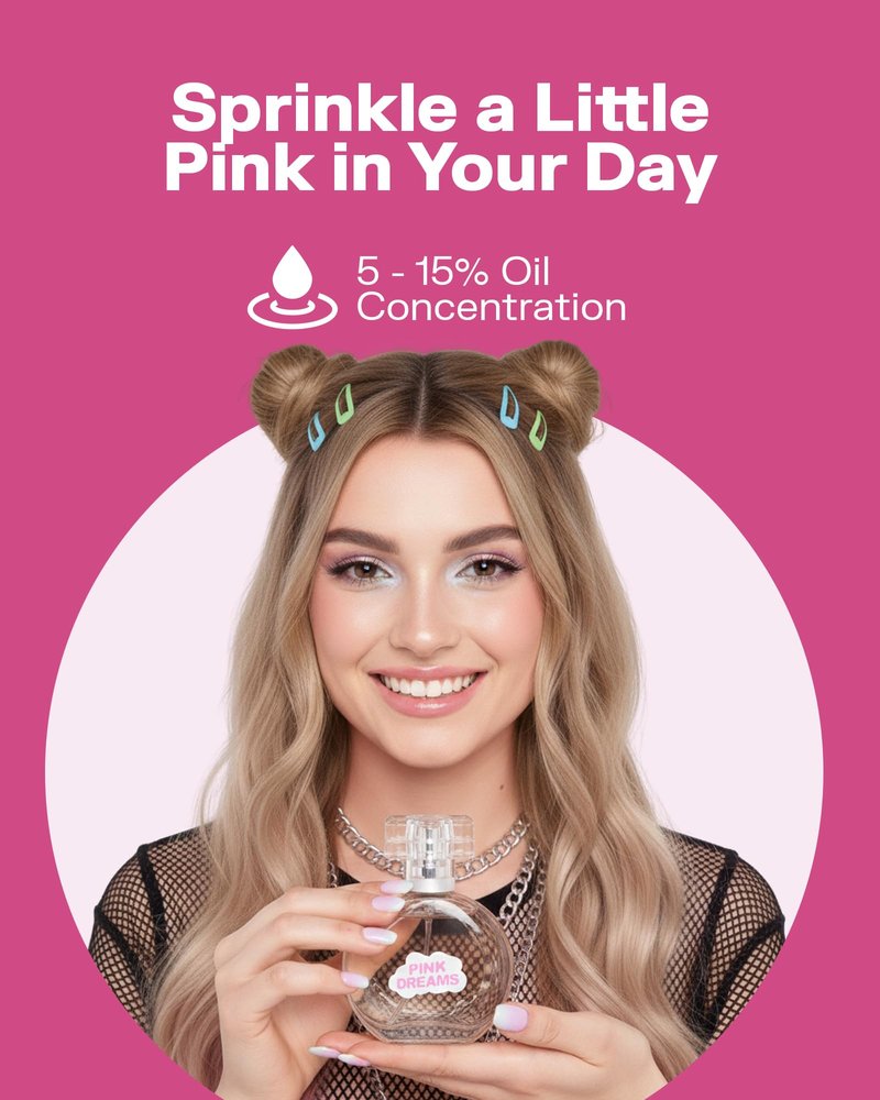 PB ParfumsBelcam Pink Dreams – Eau de Toilette for Women, Vanilla Scent Spray Perfume for Women, Long-Lasting, Sweet & Warm, Day & Night Wear and Great Gift Idea – 50mL/1.7 fl oz