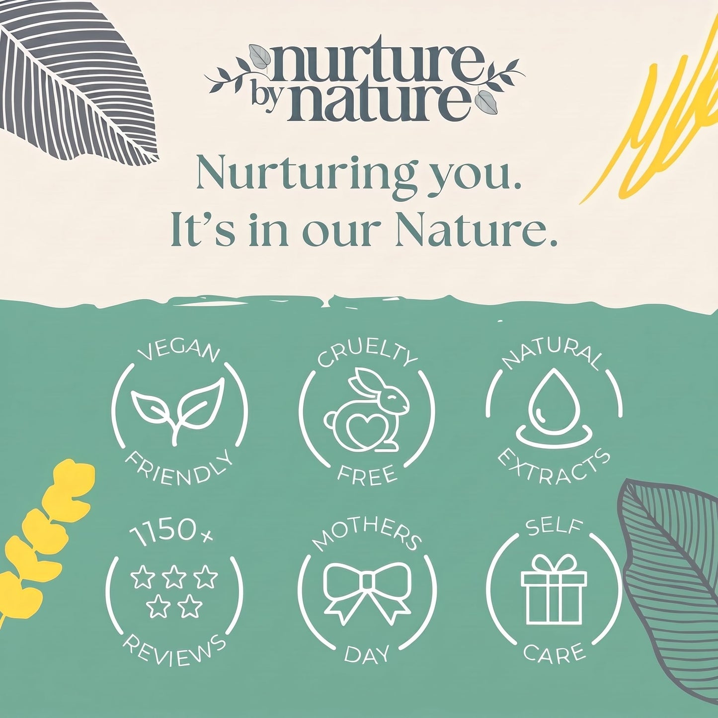 Nurture by Nature RELAX & UPLIFT Spa Kit for Women β Birthday Gifts for Women β 6 Piece Gift Basket with Hand Soap, Body Scrub, Hand Cream & More - Vegan Self Care Kit - Relaxation Gifts for Her