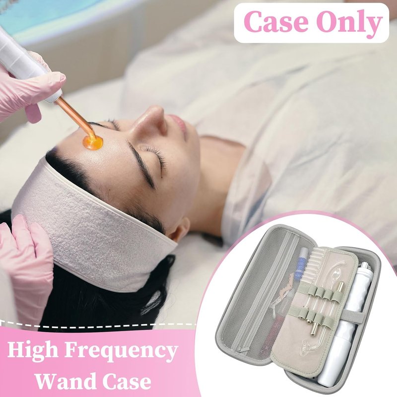 High Frequency Wand Case - Hard Protective Storage for Skin Therapy Wand | Compatible with Nuderma, Houzzi, Uupas, Titoe