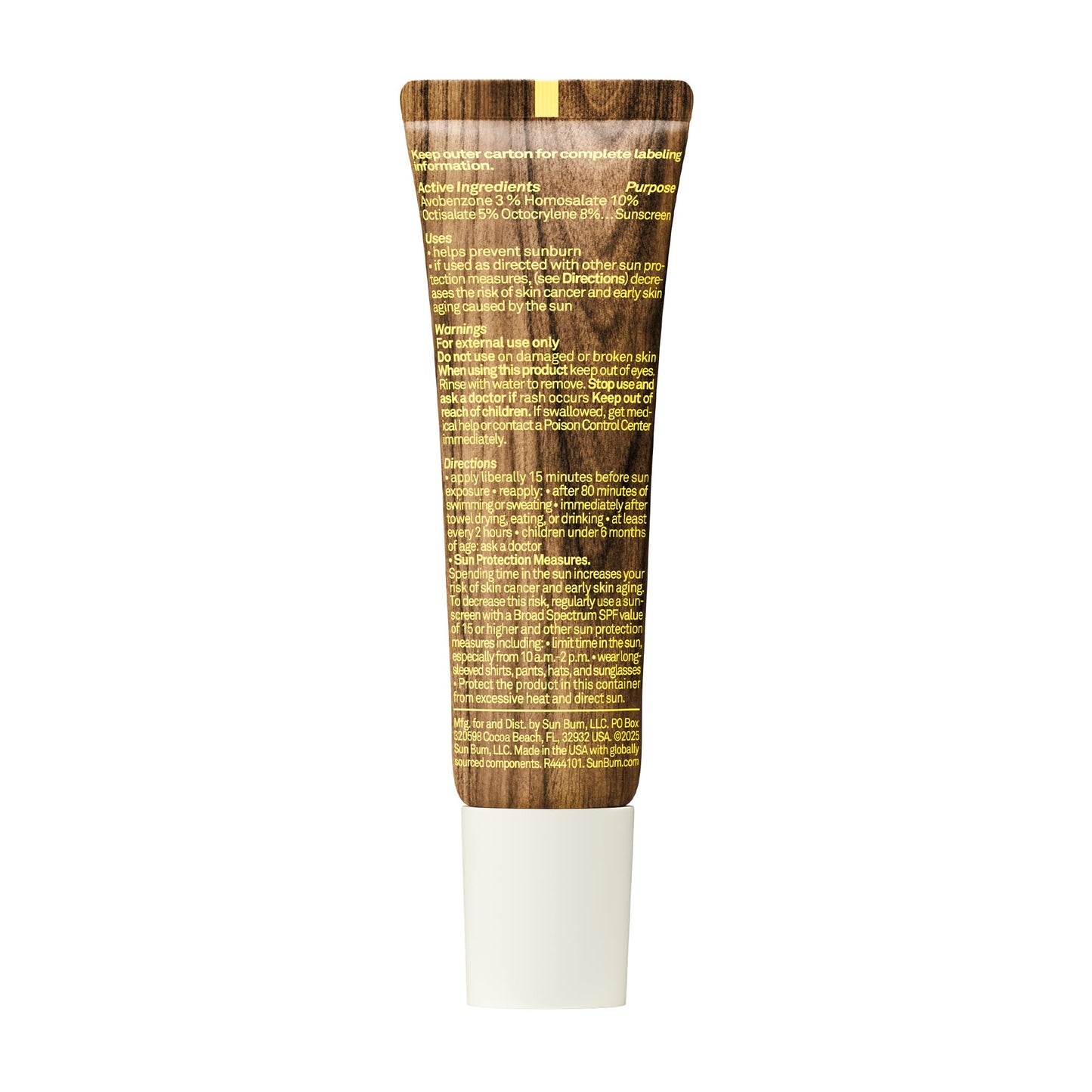 Sun Bum SPF 30 Sunscreen Coconut Lip Balm Sunscreen - Broad Spectrum Moisturizing with Aloe & Vitamin E - Hawaii 104 Act Compliant (Made Without Octinoxate & Oxybenzone) - 0.5 oz