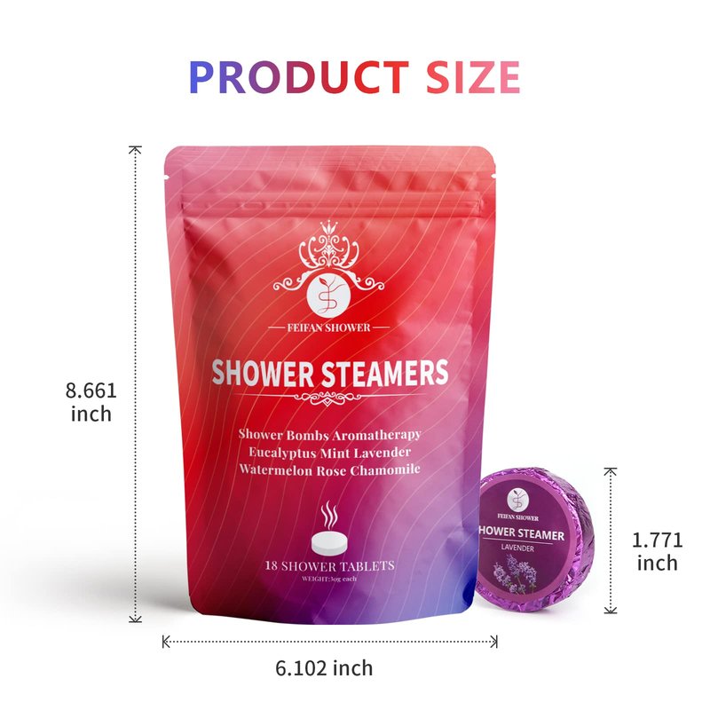 Shower Steamers Aromatherapy 18 Pack, Fathers Day Gift for Dad Husband from Wife Daughter, Gifts for Women Mom, Shower Bombs Natural Organic Essential Oil, Relaxation & Self Care Home SPA