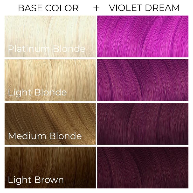 ARCTIC FOX Vegan and Cruelty-Free Semi-Permanent Hair Color Dye (8 Fl Oz, VIOLET DREAM)