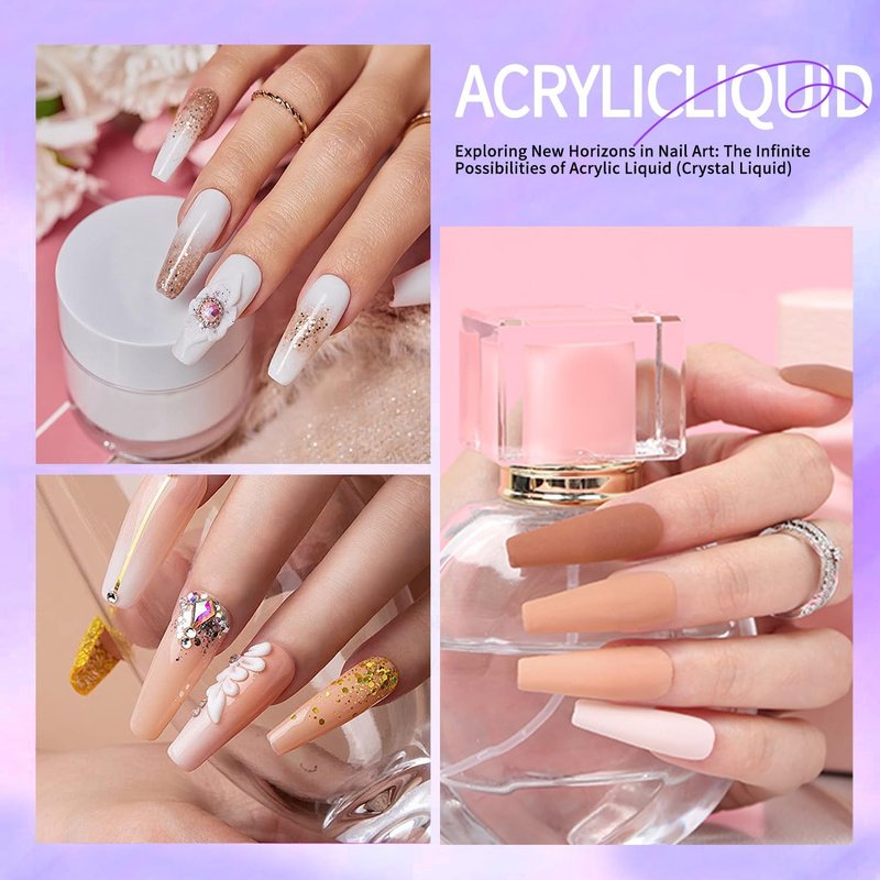Arcylic Liquid monomer 120ml for Acrylic Nail Kit, Liquid Acrylic for Nails,Monomer Acrylic Nail Liquid,Acrylic Liquid for Acrylic Powder Nails Extension for Nail Art Manicure DIY