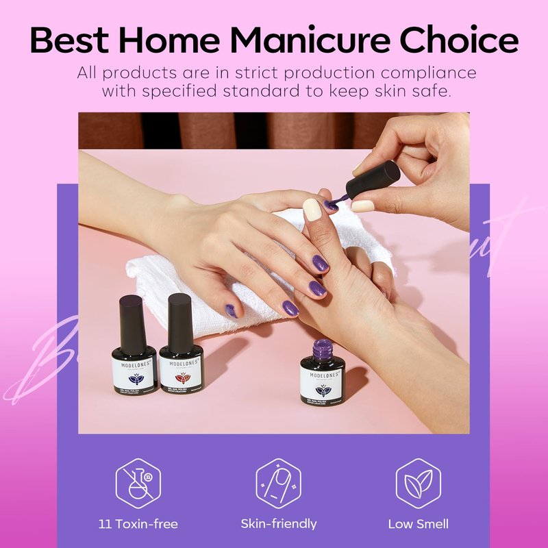 modelones Color Changing Gel Nail Polish Set, 6 Colors 2026 Red Pink Glitter Blue Purple Mood Temperature Change Nail Polish Gel Set Soak Off Nail Art Gel DIY Salon Manicure Gift