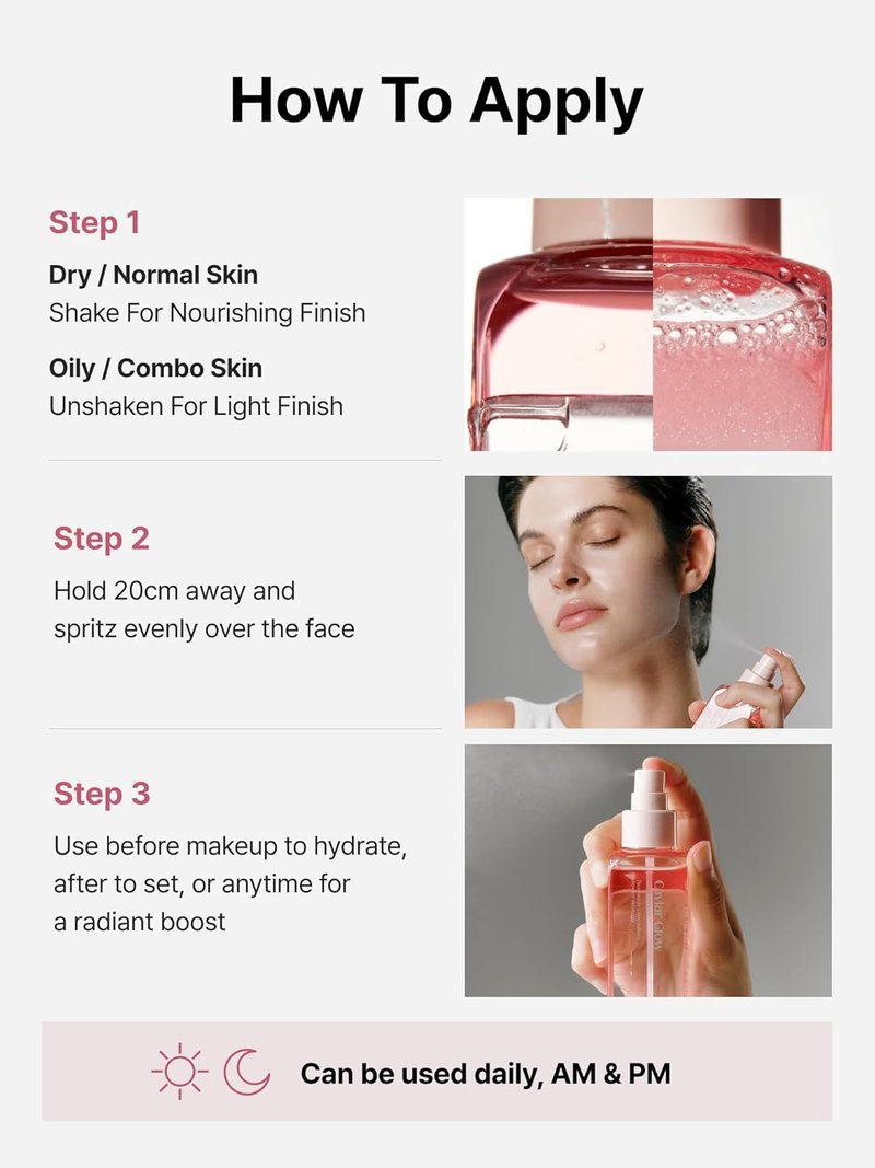 Delere Caviar Glow Soothing Mist - Korean Glass Skin Serum with 5% Caviar & Squalane | 3.4oz Anti-Aging Radiance