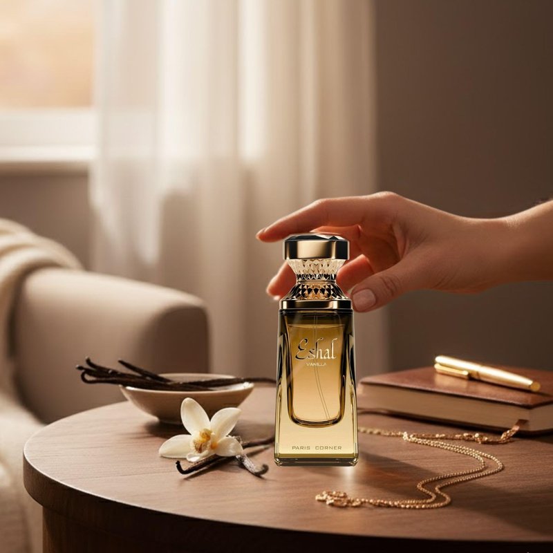 Paris Corner | Eshal Vanilla EDP 3.4 Fl Oz | Perfume for Women | Sweet, Warm, Sensual & Long-Lasting Fragrance | Indulge in Sugary, Vanilla, Musk Notes