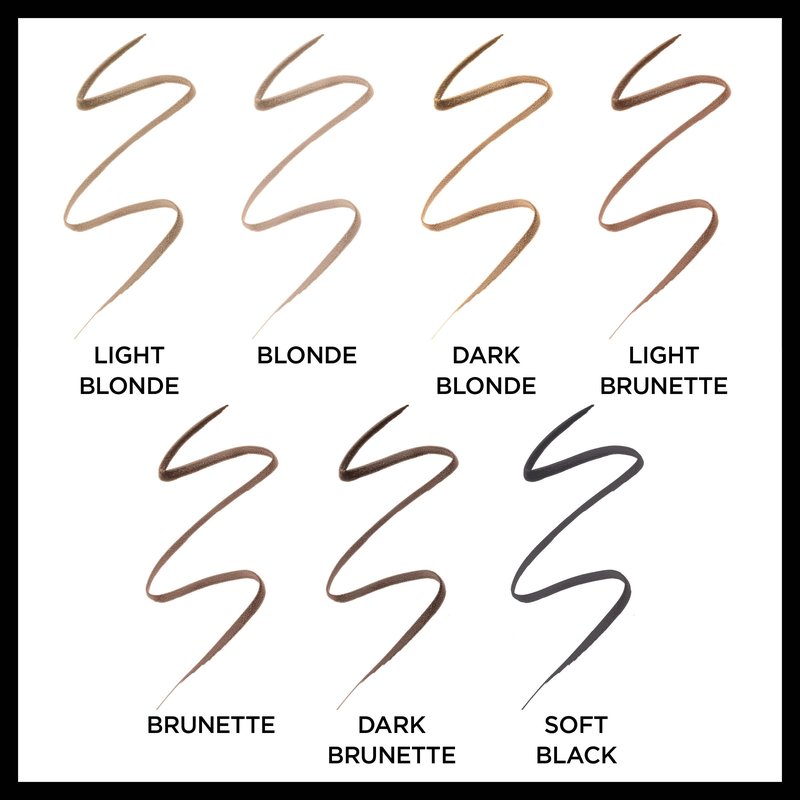 L'Oreal Paris Makeup Brow Stylist Definer Waterproof Eyebrow Pencil, Ultra-Fine Mechanical Pencil, Draws Tiny Brow Hairs and Fills in Sparse Areas and Gaps, Light Brunette, 0.003 Ounce (Pack of 2)