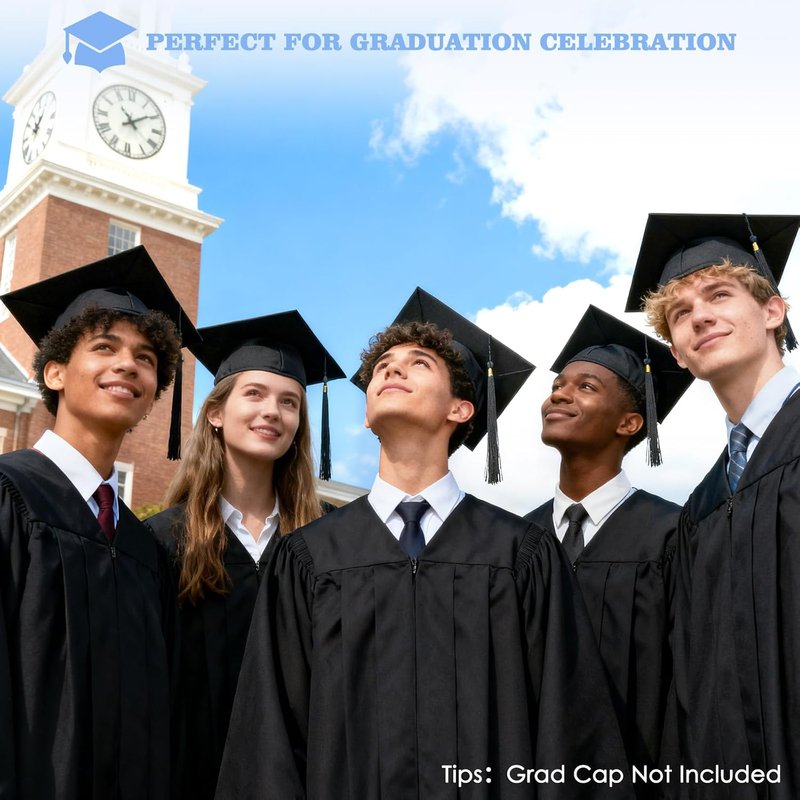 Skiennix Graduation Cap Headband - Super Strong Clear Design with Hook and Loop Felt | Perfect Gift for Graduates