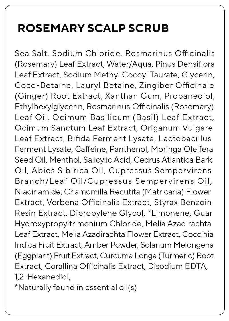 AROMATICA Rosemary Scalp Scrub 5.82oz / 165g, Scalp Treatment, Scalp Exfoliator with Salt Hair Scrub for Oily Scalp, Dandruff, Build Up Remover